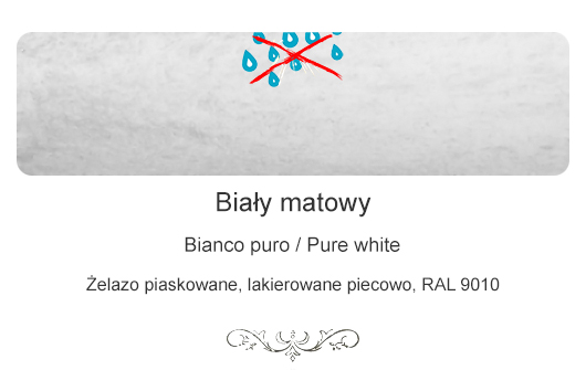 Biały matowy